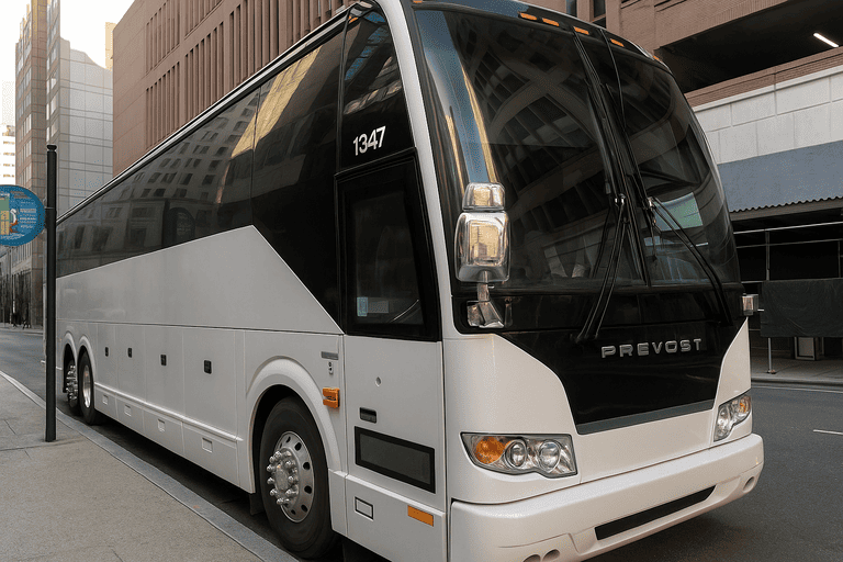 a Charter Bus Rental Queen Creek coach bus
