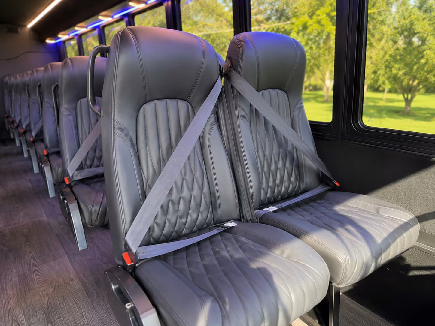 15 passenger minibus inside