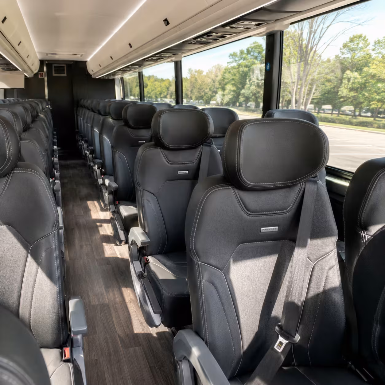 queen creek charter bus interior